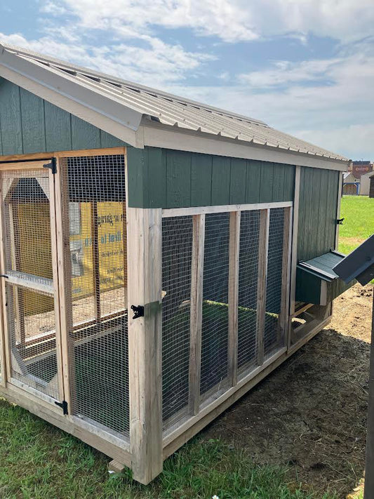6x10 Chicken Coop w/run - 23HMB610-181 Horn