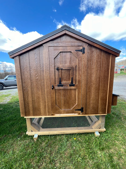 6x10 Coop w/run - 24PB107 KW